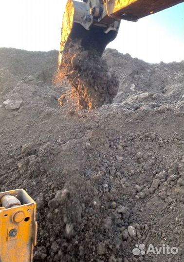 Cерая земля, щебень, песок