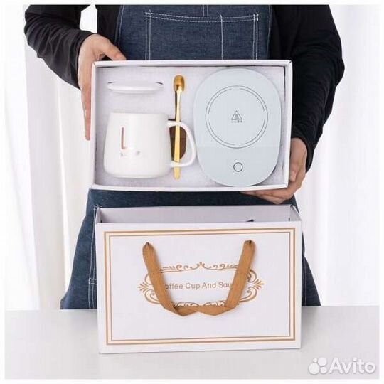 Кружка с подогревом керамическая USB