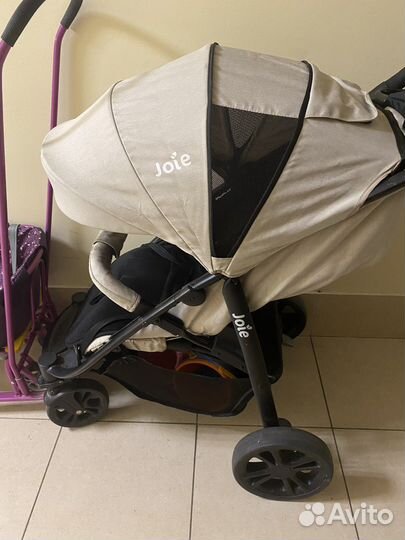 Прогулочная Коляска joie litetrax 4 бежевая