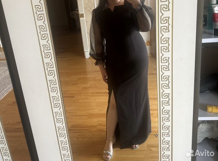 Вечернее черное платье