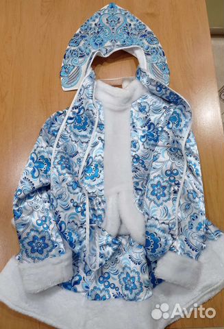 Карнавальный костюм для девочки снегурочка