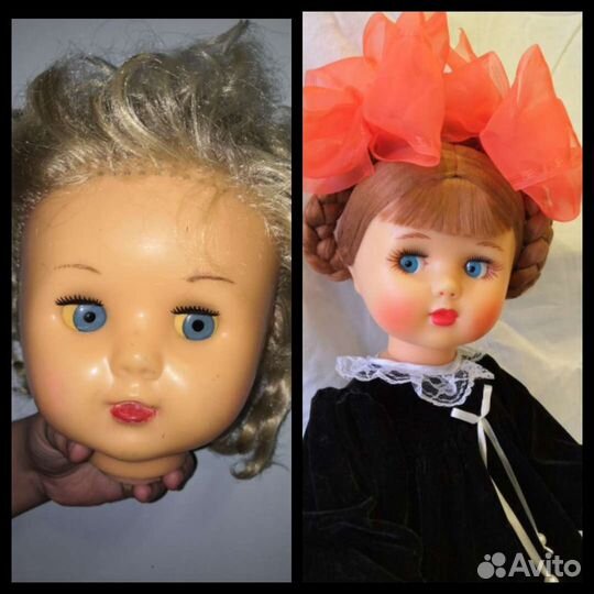 Куклы СССР ремонт,изготовлю парички