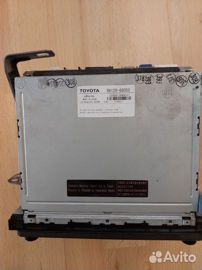 Магнитола штатная Toyota wish 1 поколение