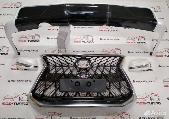 Обвес Superior TRD Lexus LX450d белый перламутр