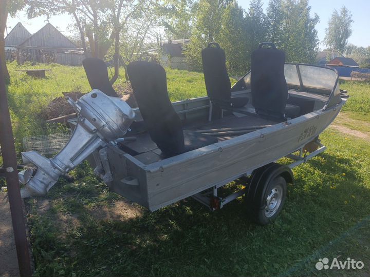 Лодка Днепр + моторы