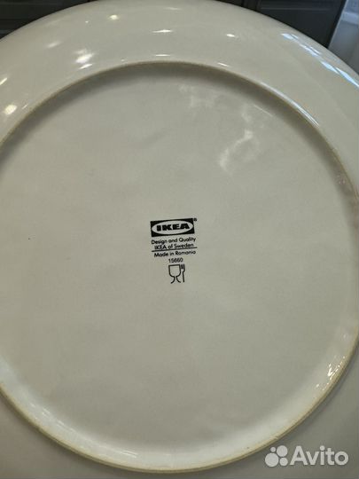 Тарелки IKEA белые