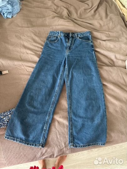 Джинсы кюлоты