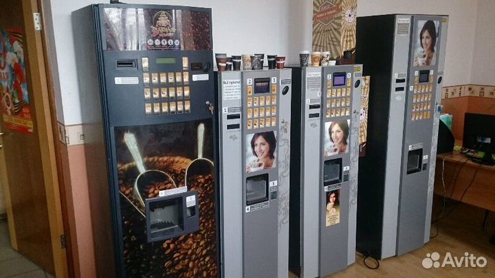 Кофейные и снековые автоматы новые и б/у