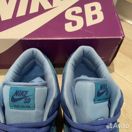 Nike SB dunk low оригинал blue raspberry кроссовки