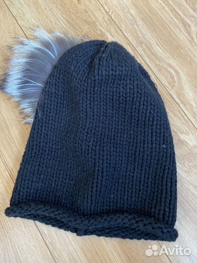 Шапка Inverni черная и бежевая