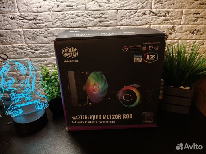 Водяное охлаждение Cooler master ML120R