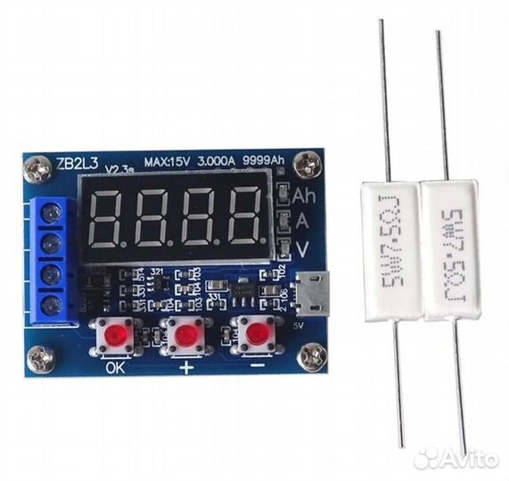 Тестер для проверки литий-ион.и с-к аккумуляторов