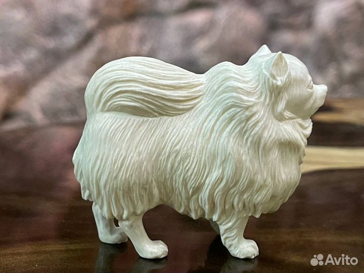 Миниатюра из бивня мамонта. Собачка Шпиц