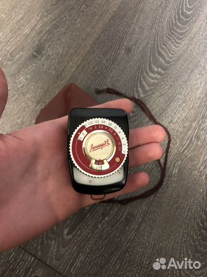 Советский Экспонометр Ленинград 2 в кожаном чехле