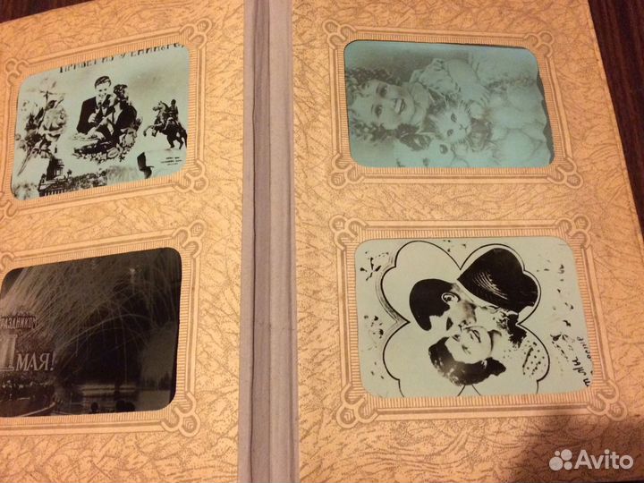Старинный альбом с открытками
