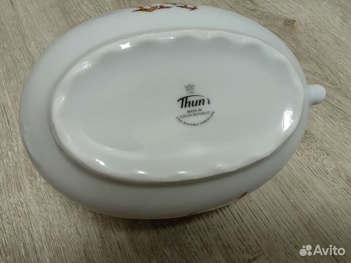 Молочник сливочник посуда Гуси (Чехия)