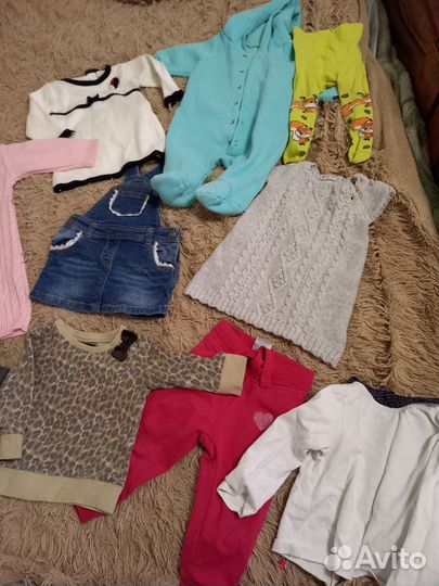 Вещи пакетом на девочку 62-74