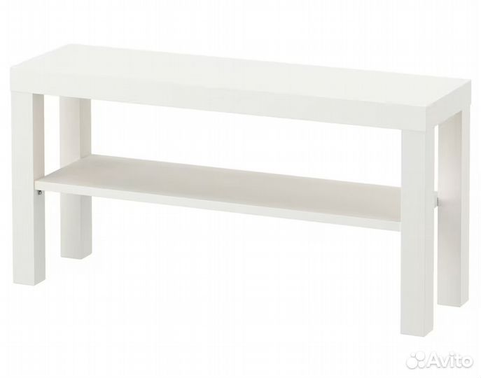 Тумба под тв IKEA лакк белая столик скамья