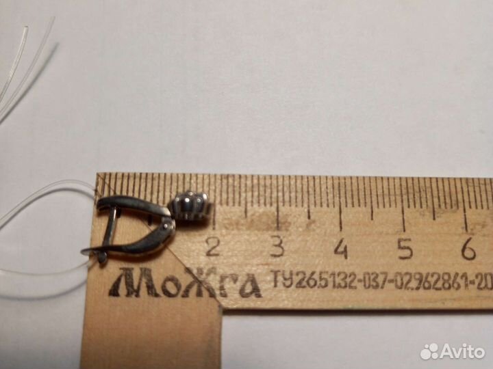 Серьги 925пробы Муассанит