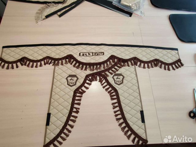 Шторы, ламбрекены экокожа газель