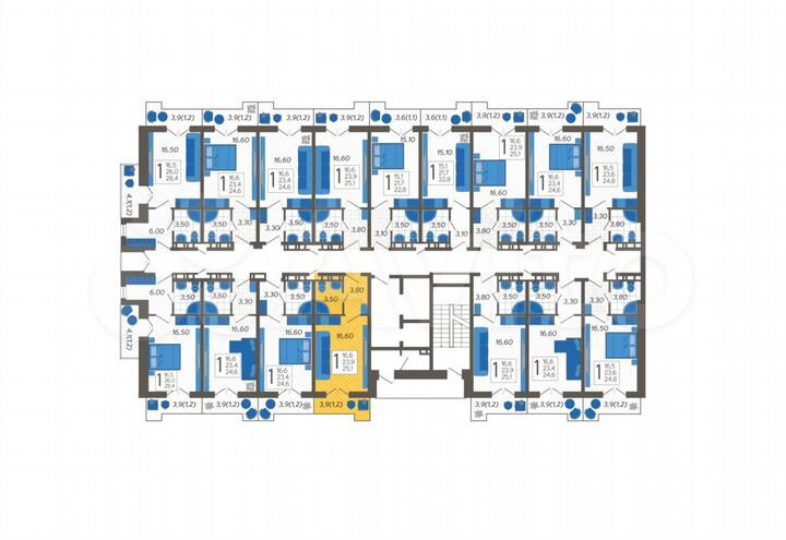Апартаменты-студия, 25,1 м², 10/12 эт.