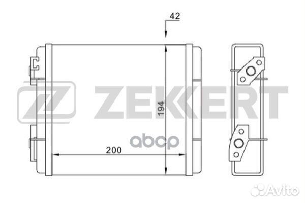 Радиатор отоп. LADA 2105 88- 2107 83- mk-5107