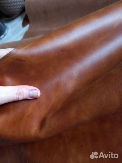 Натуральная кожа Крейзи Хорс и Флотер