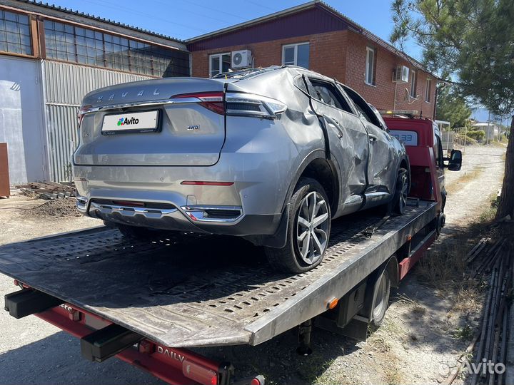 Haval F7x 2.0 AMT, 2020, битый, 36 646 км