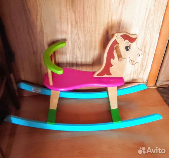 Лошадка -качалка деревянная