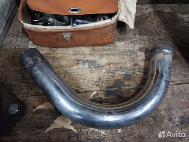 Колено глушителя маз