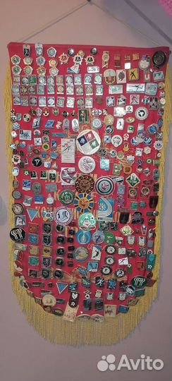 Коллекция значков, спорт, вымпел, СССР