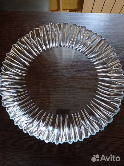 Блюдо стеклянное для сервировки