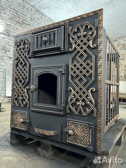 Печь для бани с обогревом предбанника