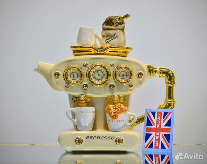 Коллекционный английский чайник-кофемашина