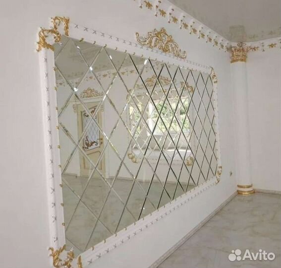 Зеркало ромбик панно