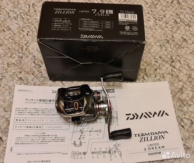 Катушка Daiwa Zillion limited J-Dream 7.9 L