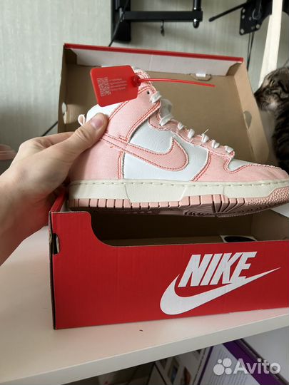 Кроссовки nike dunk high arctic orange оригинал