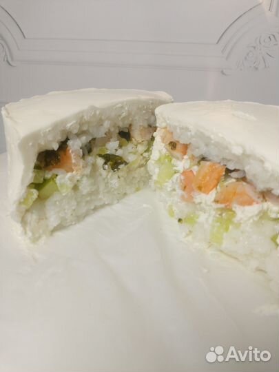 Бенто суши несладкий торт