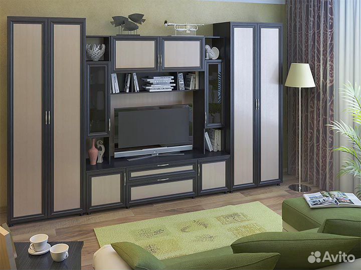 Модульная стенка Амелия (венге/дуб млечный)