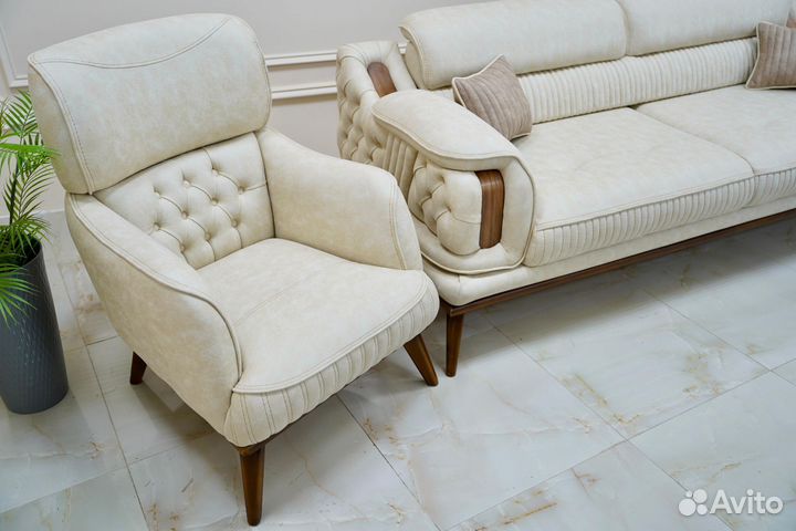 Диван и 2 кресла