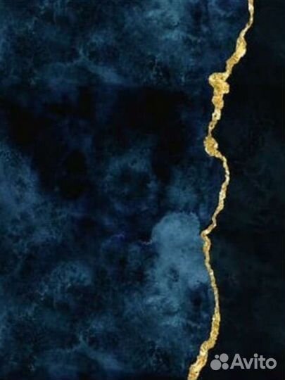 Картина абстракция с поталью 