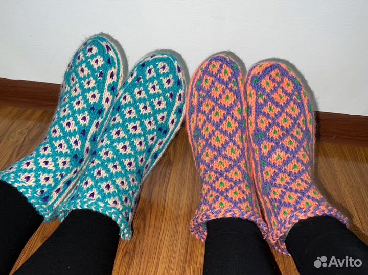 Джурабы, носки вязаные, носочки короткие