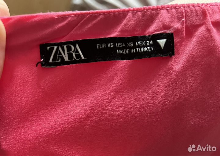 Платье льняное zara