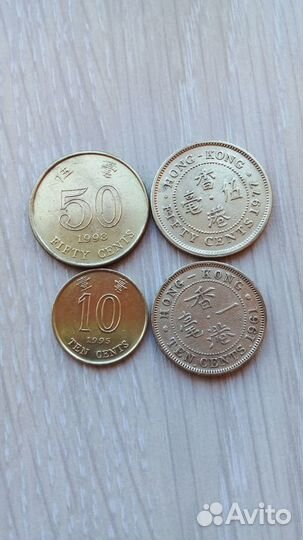 Монеты Азии: Сингапур, Шри- Ланка, Гонконг, Кипр