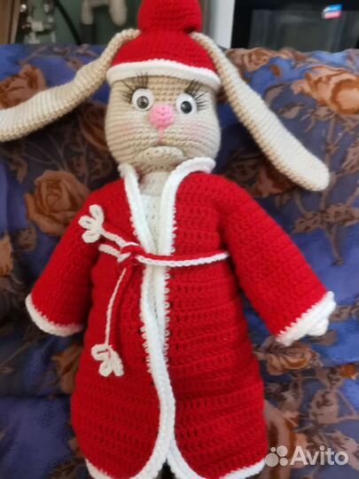 Мягкая игрушка заяц ручная работа