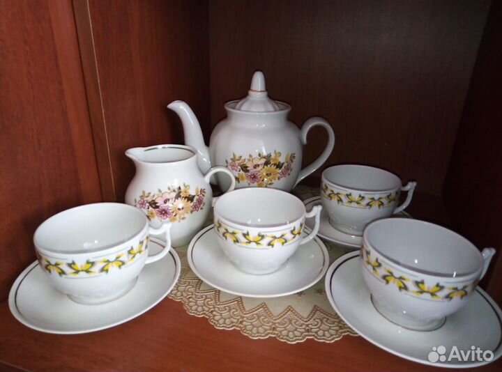 Сервиз чайный.Ссср.Фарфор.Новый