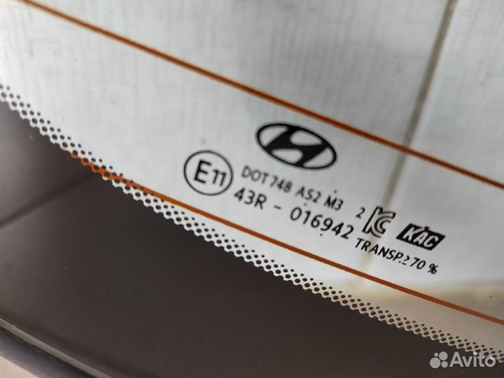Стекло заднее кузовное Hyundai Sonata DN8