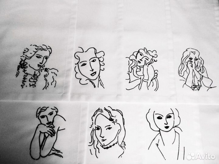 Салфетки коллекционные на стол сервировочные