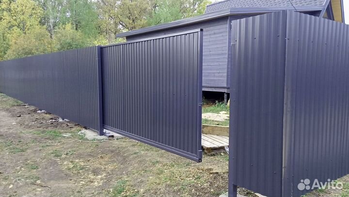 Откатные ворота в наличии новые