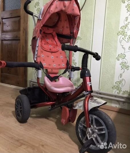 Трехколёсный велосипед с родительским управлением